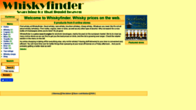 What Whiskyfinder.eu website looked like in 2020 (3 years ago)