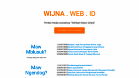 What Wijna.web.id website looked like in 2020 (3 years ago)