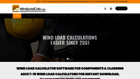 What Windloadcalc.com website looked like in 2020 (3 years ago)