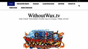 What Withoutwax.tv website looked like in 2020 (3 years ago)
