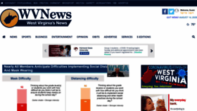 What Wvnews.com website looked like in 2020 (3 years ago)