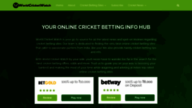 What Worldcricketwatch.com website looked like in 2020 (3 years ago)