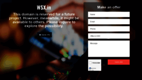What Wsx.in website looked like in 2020 (3 years ago)