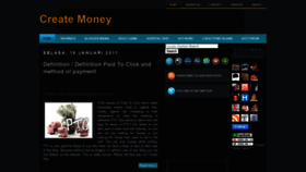 What Www-createmoney.blogspot.com website looked like in 2020 (3 years ago)