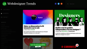 What Webdesignertrends.com website looked like in 2020 (3 years ago)
