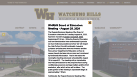 What Whrhs.org website looked like in 2020 (3 years ago)