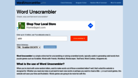 What Wordunscrambler.me website looked like in 2020 (3 years ago)