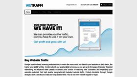 What Wetraffi.com website looked like in 2020 (3 years ago)