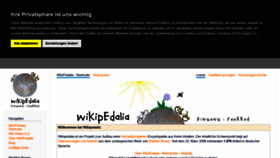 What Wikipedalia.com website looked like in 2020 (3 years ago)