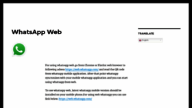 What Webwhatsap.com website looked like in 2020 (3 years ago)