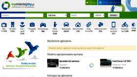 What Wymieniajmy.pl website looked like in 2020 (3 years ago)