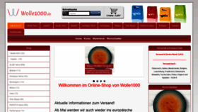 What Wolle1000.de website looked like in 2020 (3 years ago)