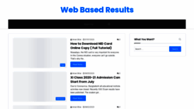 What Webbasedresults.com website looked like in 2020 (3 years ago)