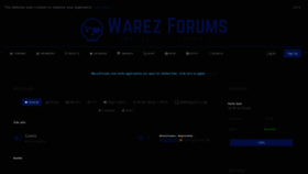 What Warezforums.com website looked like in 2020 (5 years ago)