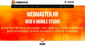What Webmaster.hr website looked like in 2020 (3 years ago)