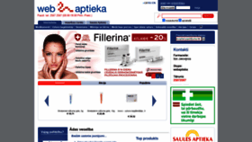 What Webaptieka.lv website looked like in 2020 (3 years ago)