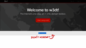 What W3dt.net website looked like in 2020 (3 years ago)