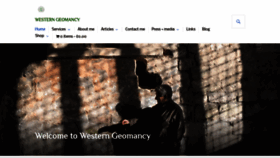 What Westerngeomancy.org website looked like in 2020 (3 years ago)