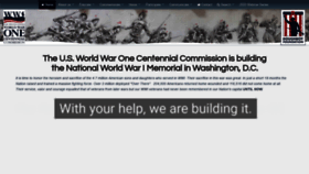 What Worldwar1centennial.org website looked like in 2020 (3 years ago)