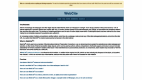 What Webcitation.org website looked like in 2020 (3 years ago)