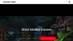 What Wowmodelviewer.net website looked like in 2020 (3 years ago)