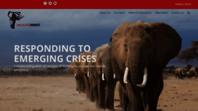 What Wildlifedirect.org website looked like in 2020 (3 years ago)