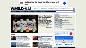 What Worldhum.com website looked like in 2020 (3 years ago)