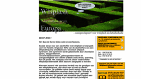 What Whiplash-info.nl website looked like in 2020 (3 years ago)