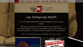 What Warpc.ca website looked like in 2020 (3 years ago)
