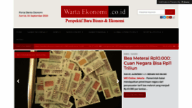 What Wartaekonomi.co.id website looked like in 2020 (4 years ago)