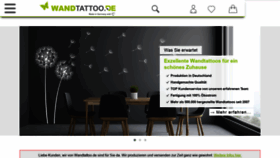 What Wandtattoo.de website looked like in 2020 (3 years ago)