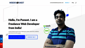What Webdevpuneet.com website looked like in 2020 (3 years ago)