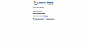What Webmail.interiorhealth.ca website looked like in 2020 (3 years ago)