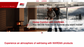 What Warema.com website looked like in 2020 (3 years ago)
