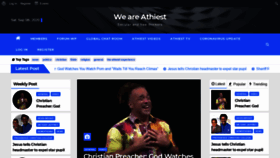 What Weareatheist.com website looked like in 2020 (3 years ago)