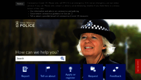What Westmercia.police.uk website looked like in 2020 (3 years ago)