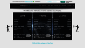 What Webspacebar.co.za website looked like in 2020 (3 years ago)