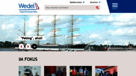 What Wedel.de website looked like in 2020 (3 years ago)