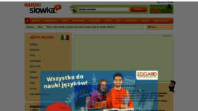 What Wloski.slowka.pl website looked like in 2020 (3 years ago)