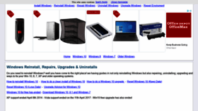 What Windowsreinstall.com website looked like in 2020 (4 years ago)