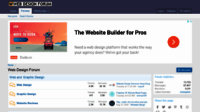 What Webdesignforum.com website looked like in 2020 (3 years ago)