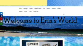 What Welcometoerinsworld.com website looked like in 2020 (3 years ago)