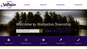 What Wollastontownship.ca website looked like in 2020 (3 years ago)