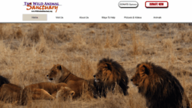 What Wildanimalsanctuary.org website looked like in 2020 (3 years ago)