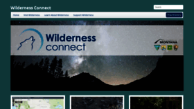 What Wilderness.net website looked like in 2020 (3 years ago)