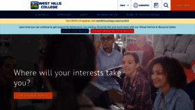 What Westhillscollege.com website looked like in 2020 (3 years ago)