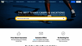 What Worldtennistravel.com website looked like in 2020 (3 years ago)