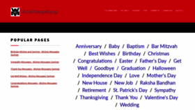 What Wishesmessagessayings.com website looked like in 2020 (3 years ago)