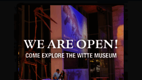 What Wittemuseum.org website looked like in 2020 (3 years ago)