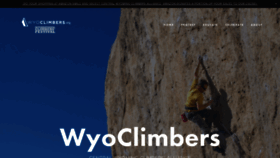 What Wyomingclimbers.org website looked like in 2020 (3 years ago)